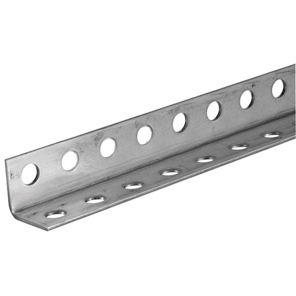 Steelworks 0.064 in. X 1-1/4 in. W X 36 in. L Steel Perforated Angle 11136 - main